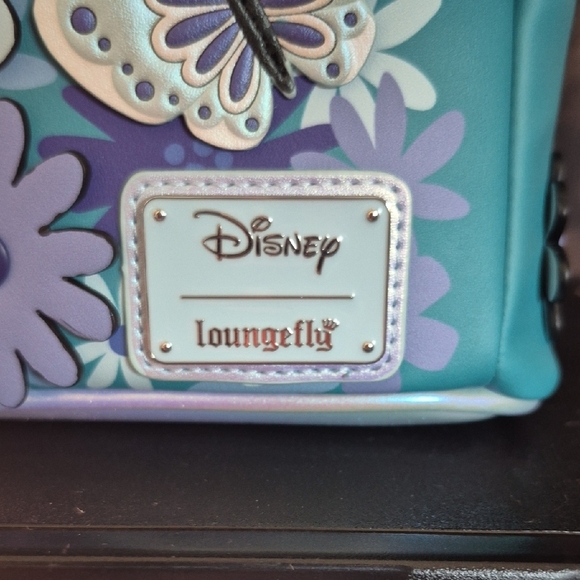 Disney Eeyore Kids Backpack - Blue and Purple Floral - Picture 4 of 4